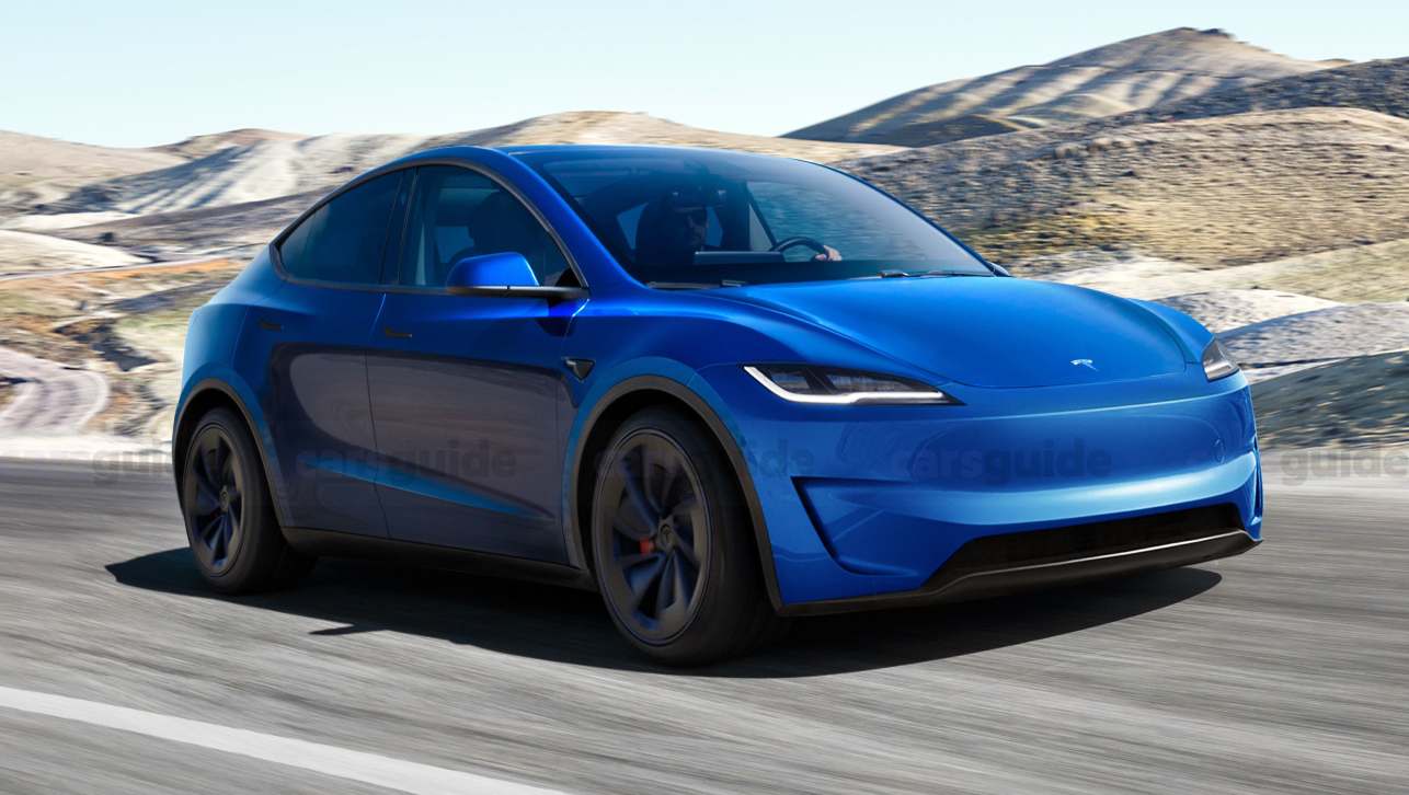 2025 Tesla Model Y render. (Source: Thanos Pappas)